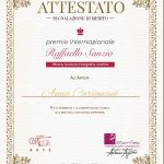 Attestato Segnalazione di Merito Premio Raffaello 2020 - Anna Carignani